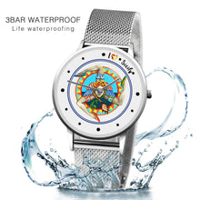 Load image into Gallery viewer, Women Watches Fashion Diamond Ladies Wrist watches Stainless Steel Silver Mesh Strap Female Quartz Watch