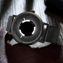 Load image into Gallery viewer, Mens Watches New Pointerless Creative Quartz Watch Men Casual Slim Mesh Steel Waterproof Sport Watch