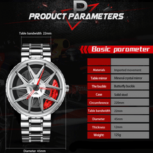 Load image into Gallery viewer, Car Wheel Watch-Waterproof Stainless Steel Japanese Quartz Wrist Watch