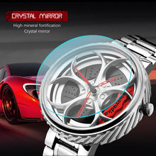 Load image into Gallery viewer, Car Wheel Watch-Waterproof Stainless Steel Japanese Quartz Wrist Watch Sports Men’s Watches