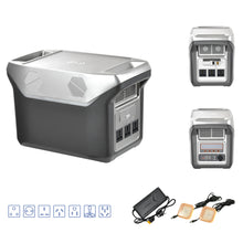 Load image into Gallery viewer, 500W/0.384kWh, 1000W/0.8kWh, 1500W/0.8kWh, 1500W/1.79kWh Double Handles Portable Outdoor Power Supply
