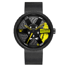 Load image into Gallery viewer, Car Rim Watch-Waterproof Stainless Steel Japanese Quartz Wrist Watch Sports Men’s Watches
