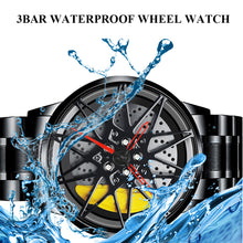 Load image into Gallery viewer, Car Wheel Watch-Waterproof Stainless Steel Japanese Quartz Wrist Watch Sports Men’s Watches
