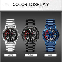 Load image into Gallery viewer, Car Wheel Watch Men Fashion Quartz Watch with Stainless Steel Strap
