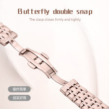 Load image into Gallery viewer, Spinning Car Watch for women with Stainless Steel Band Waterproof Japanese Quartz Wrist Watch
