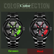 Load image into Gallery viewer, Car Rim Watch-Waterproof Stainless Steel Japanese Quartz Wrist Watch Sports Men’s Watches
