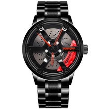 Load image into Gallery viewer, Car Rim Watch-Waterproof Stainless Steel Japanese Quartz Wrist Watch Sports Men’s Watches
