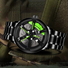 Load image into Gallery viewer, Car Rim Watch-Waterproof Stainless Steel Japanese Quartz Wrist Watch Sports Men’s Watches
