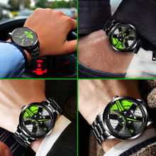 Load image into Gallery viewer, Car Wheel Watch-Waterproof Stainless Steel Japanese Quartz Wrist Watch Sports Men’s Watches
