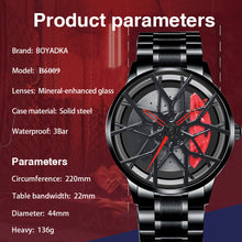 Load image into Gallery viewer, Car Wheel Watch-Waterproof Stainless Steel Japanese Quartz Wrist Watch Sports Men’s Watches
