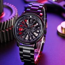 Load image into Gallery viewer, Car Wheel Watch Men Fashion Quartz Watch with Stainless Steel Strap
