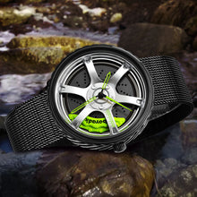 Load image into Gallery viewer, Car Wheel Watch-Waterproof Stainless Steel Japanese Quartz Wrist Watch-Wheel Design
