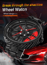 Load image into Gallery viewer, Car Wheel Watch-Waterproof Stainless Steel Japanese Quartz Wrist Watch
