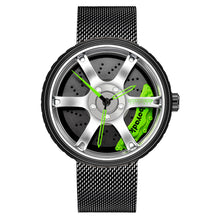 Load image into Gallery viewer, Car Wheel Watch-Waterproof Stainless Steel Japanese Quartz Wrist Watch-Wheel Design
