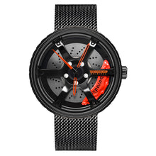 Load image into Gallery viewer, Car Wheel Watch-Waterproof Stainless Steel Japanese Quartz Wrist Watch-Wheel Design
