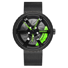 Load image into Gallery viewer, Car Wheel Watch-Waterproof Stainless Steel Japanese Quartz Wrist Watch-Wheel Design
