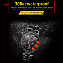 Load image into Gallery viewer, Car Rim Watch-Waterproof Stainless Steel Japanese Quartz Wrist Watch
