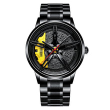 Load image into Gallery viewer, Car Rim Watch-Waterproof Stainless Steel Japanese Quartz Wrist Watch
